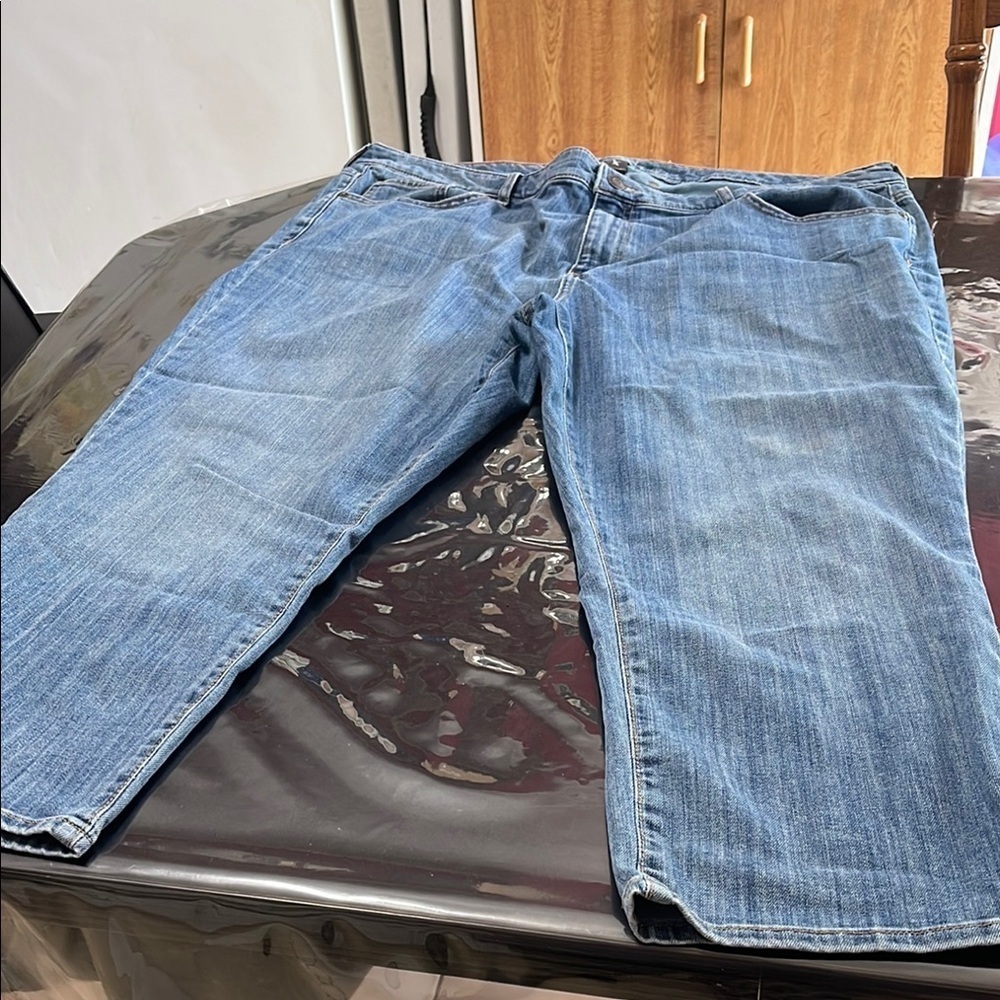 Womens Blue Jeans capri